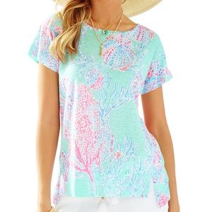 Lilly Pulitzer - Minty Fresh Fansea - Mikela Top